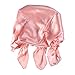 Produktbild Healifty Schlafen Seiden Mütze Elastische Schlafmütze Trocknende Kappe für Mädchen Frauen (Rosa)