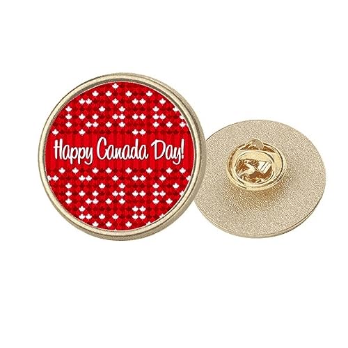 Broche Canada Flavor Happy Canadian Day dorée taille M pour costume et célébration