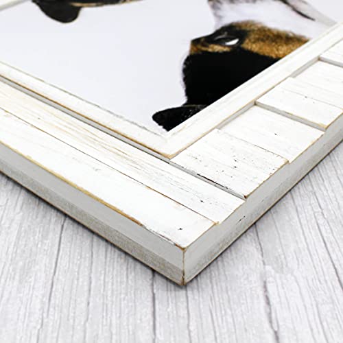 CVHOMEDECO-8×10-Picture-Frame-Made-of-Solid-Wood-High-Definition-Glass-Rustic-Primitive-Design-Photo-Frame-for-Tabletop-Display-and-Wall-Mounting-Distress-White CVHOMEDECO 8×10 Picture Frame Made of Solid Wood High Definition Glass Rustic Primitive Design Photo Frame for Tabletop Display and Wall Mounting Distress White