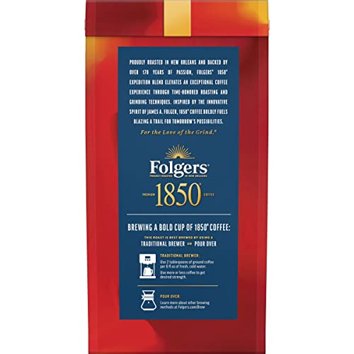 Image of Folgers 1850 Expedition Blend Medium Roast Ground Coffee, 12 Ounce