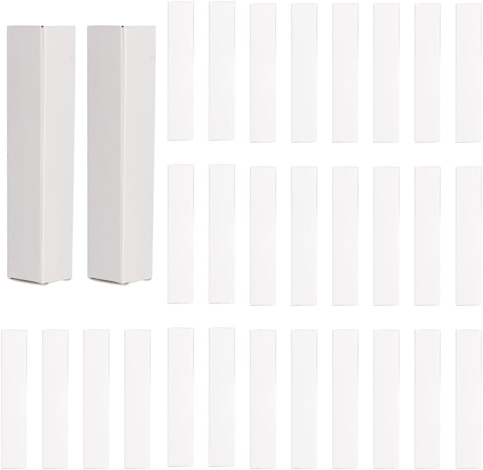 COSIDEA 50 pieces empty lip gloss box 20x20x110 mm mascara tube packaging matte texture black laser silver lip gloss paper box (white)