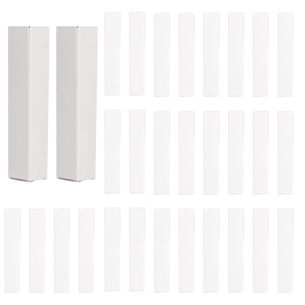 50 pieces empty lip gloss box 20x20x110 mm mascara tube packaging matte texture black laser silver lip gloss paper box (white)