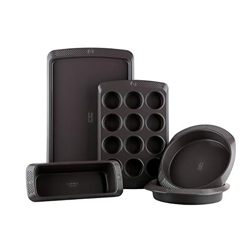SAVEUR SELECTS 5-piece Bakeware Set, Non-stick, Warp-resistant Carbon Steel, Dishwasher Safe, Artisan Bakeware Series