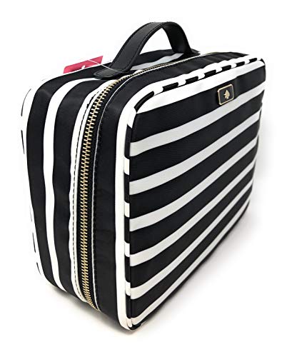 Kate Sapde New York Travel Cosmetic Make-Up Case Clutch Large Bag Black