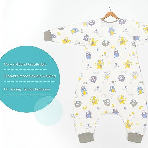 ZIGJOY Sacco nanna per bambini con gambe Maniche