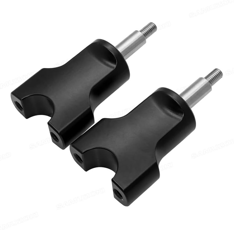 オートバイ用ブラックハンドルバーバーライザークランプ ライズアップ 反逆者用 CMX 300 500用 CMX300用 CMX500