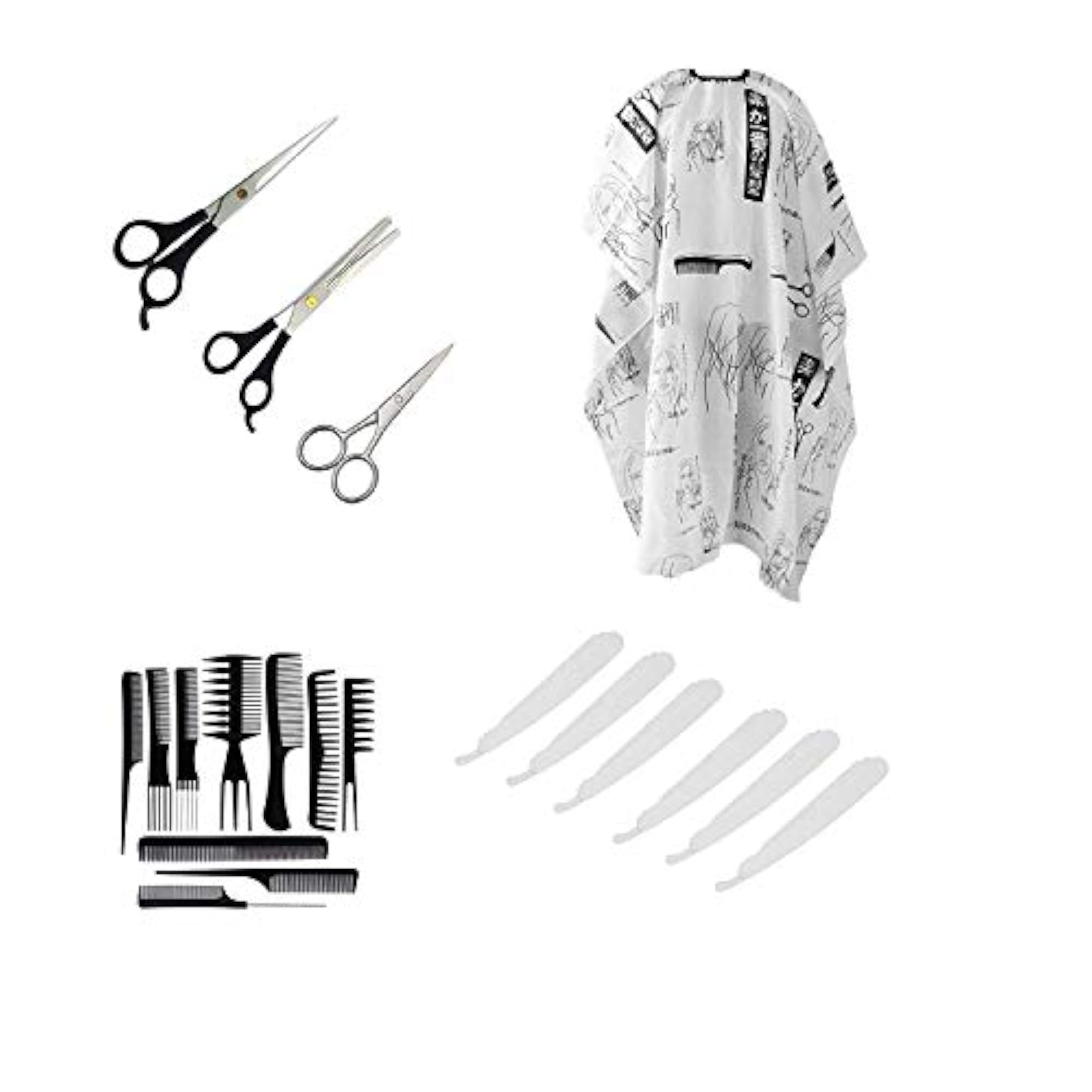 Combo of Hair Cutting Sheet & Disposable Shaving Razor Set