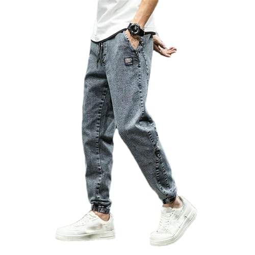 Spring Summer Black Blue Cargo Jeans Men Streetwear Denim Jogger Pants Men Baggy Harem Jean Trousers1
