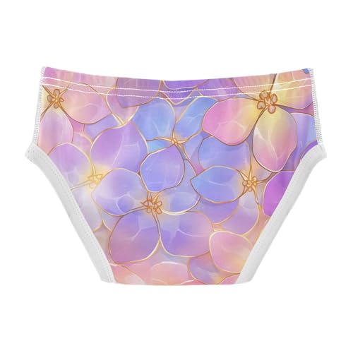 KLL Elegant Decorative Lilac Flower Tillable Toddler Boys' Comfort Boxer Briefs Cute Children Undies2