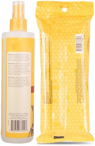 Burt's Bees for Pets Cats Grooming Bundle: Waterless Cat Shampoo with Apple & Honey, Naturally Derived Ingredients, 10oz & Cat Dander Reducing Wipes, 50ct image 4
