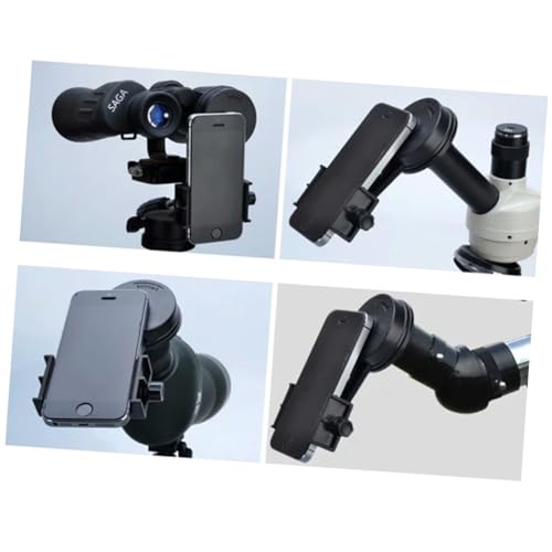 Adaptador de teléfono para telescopio soporte universal de smartphones para binoculares negros 7