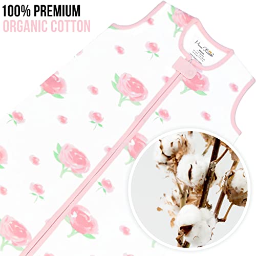 Image of Mama Cheetah Baby Sleep Sack 0.5 TOG, Organic Cotton Baby Wearable Blanket with Two-Way Zipper, Swaddle Transition Baby Sleeping Bag for Newborn Infant Toddler Boy Girl, 12-18 Months