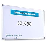 Vivol Eco Magnetic Whiteboard 60x90 | Aluminium Rahmen | Magnettafel Whiteboardwand Magnetwand | Stiftablage | 8 Größen | Magnetisch und Beschreibbar
