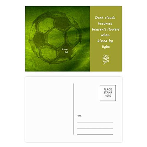 Cartes postales football poésie verte pour décorer une chambre ou remercier vos proches sportifs