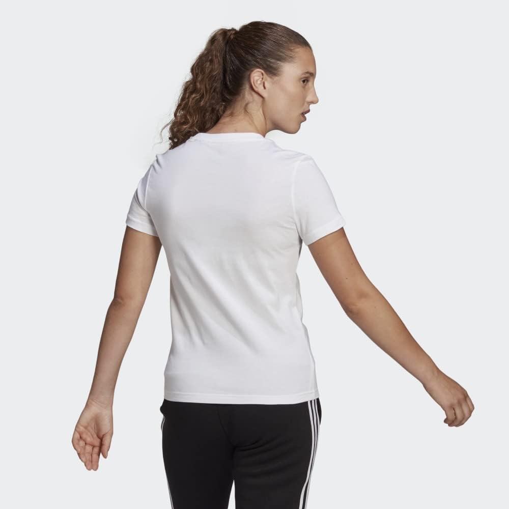 adidas Womens Loungewear Essentials Slim Logo Tee