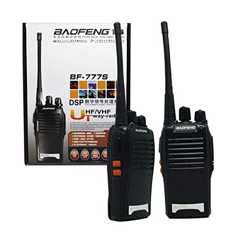 Kit 2 Rádio Comunicador Walk Talk HT UHF 16 Canais Baofeng