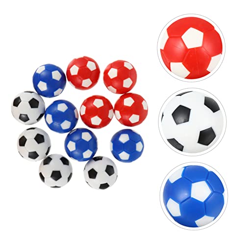 CLISPEED 12 Pçs Bolas Bolas De Futebol Pebolim Acessórios De Cor Mesa Azul Para Substituições De Ace
