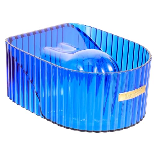 Healeved マニキュアハンドソークボウル 浸すためのマニキュアボウル マニキュア用品 ネイルサロン用品 ネイルチップソークボウル ネイルソーカーボウル マニキュア浸漬ボウル Blue アクリル
