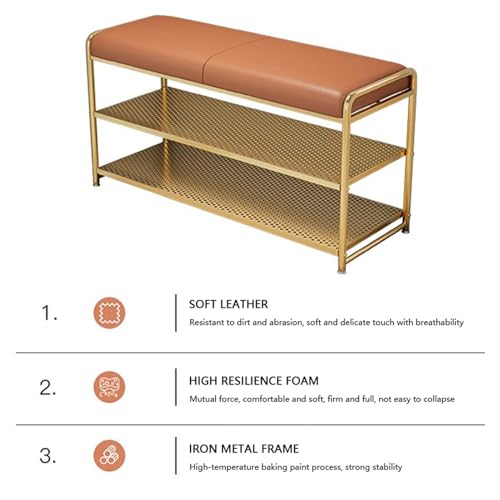Meuble à chaussures d'entrée avec coussin de siège intégré
