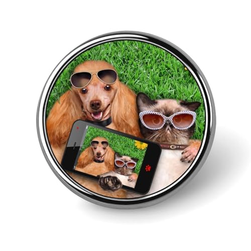 バッジ 円形 徽章 おもしろ 面白い 犬 緑 缶バッジ 胸章 ピンバッチ ボタンブローチ 25mm おしゃれ ネクタイピン コレクション バッグ飾 帽子 胸飾り かばん掛け 工芸品 取付簡単 男女兼用 プレゼント