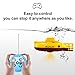 GoolRC Mini RC Submarine Remote Control Boat Waterproof Diving Toy Gift for Kids Boys and Girls (Blue)