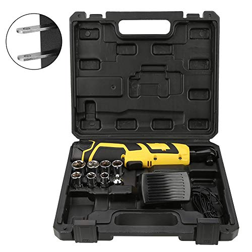 AYNEFY 3/8In 40Nm Cordless Ratchet Wrench Kit 12V Power Electric Wrench Driver