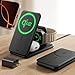 ESR 3 in 1 Charging Station for Apple, 15W MagSafe Charger Stand, MagSafe Travel Charger for iPhone 17/16/15/14/13/12 Series, Watch, AirPods, Black (Bag Included)