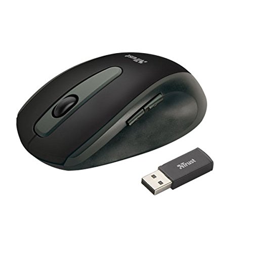 Mouse ottico wireless a 5 tasti con tecnologia ottica a 1000 dpi e microricevitore USB