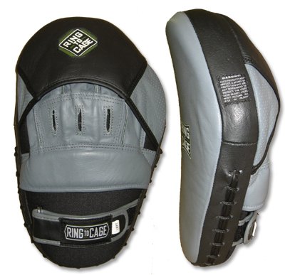 Leather Curved Pro Punch & Kick Mitts for Boxing, Muay Thai, MMA, Kickboxing, Martial Arts