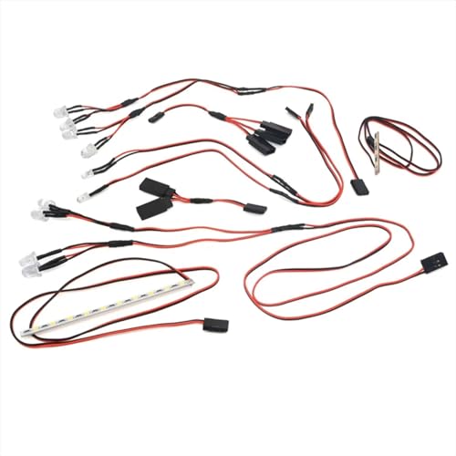 Luces Vehículo RC para Racing MX-07 Kit de Sistema de Iluminación Led Trasera y Delantera