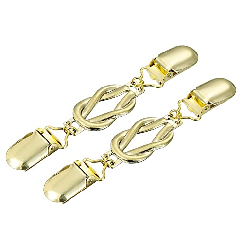 Image of uxcell Sweater Clips Retro Cardigan Collar Clips Shirt Clips Dresses Clip Brooch Shawl Clips for Women
