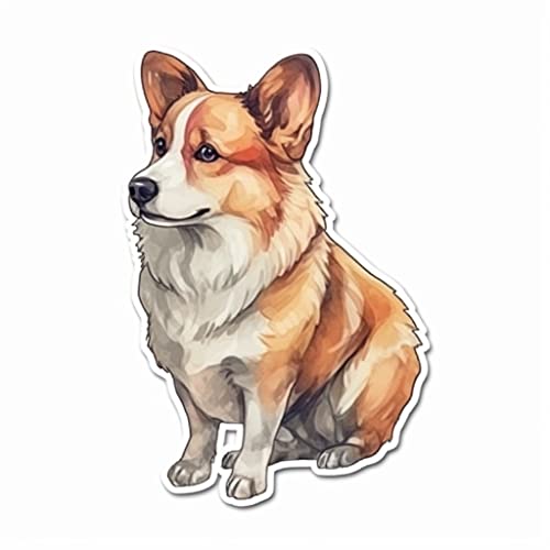 Image of Yoonek Graphics Welsh Corgi Welsh Corgi Dog Vinyl Decal Sticker for Car, Laptop, Tumbler, More. #009932-6