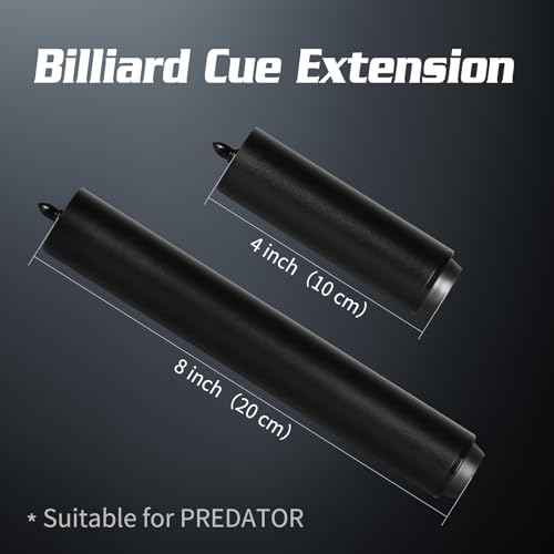 Extensión de taco de billar en aluminio 4'' y 8'' miniatura 4