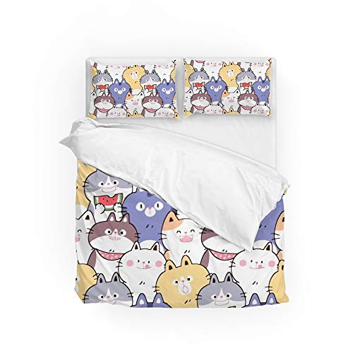 Parure de lit chat en polyester doux pour créer un cocon cocooning dans votre chambre
