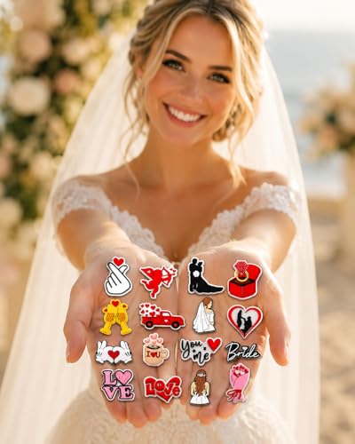 Breloques romantiques de mariage clipsables et durables x16 - 3