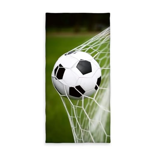 Herding Fußball Badetuch, Young Collection, 75 x 150 cm, Baumwolle, Mehrfarbig