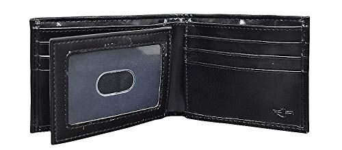 Dockers Men Leather Traveler Walletrfid 阻挡额外容量皮革双折钱包portafolios De Piel Para Viajero Wallet