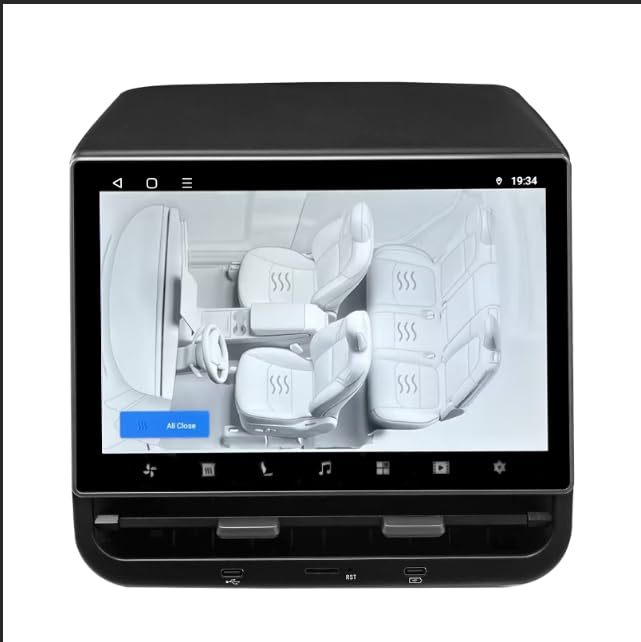 Model Y Back Screen Tesla Model Y Backseat Entertainment 8.66 Inch 4G Rear Screen For Tesla ...
