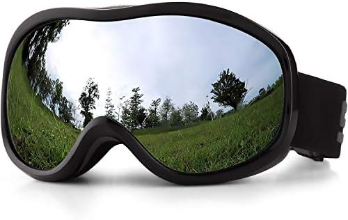 SPOSUNE Ski Goggles Over Glasses with Dual Lens, Anti-Fog Anti-UV Snow Goggle for Men Women Youth Skiing Snowmobile