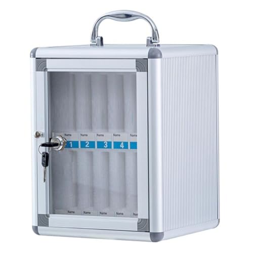 Easnuroz Armoire De Rangement Pour Téléphones Portables 12-60 Slots Phone Locker Armoire De Rangement Pour Téléphones Portables En Alliage D'aluminium Coffre-fort...