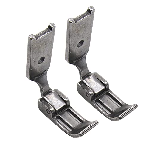2PCS Pie Prensatelas Doble Aguja Cremallera 3/16" (5MM) miniatura 1