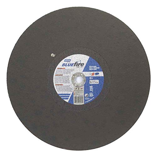 Norton 66252843258 20x5/32x1 in. BlueFire ZA AO Stationary Saw Cut-Off Wheels, Type 01/41, 30 Grit, 5 Pack