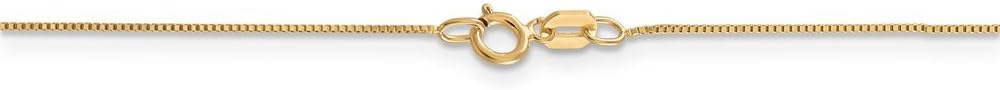 Solid 14k Yellow Gold .5mm Baby Box Chain Necklace