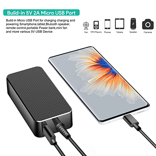 Hky Replacement Dji Charger 60W For Dji Mavic 2 Zoom, Mavic 2 Pro,Mavic 2 Enterprise Drone Quadcopter Battery Charger Accessory Cp.ma.00000039.01 With 5V Usb Interface For Charing Remote Controller #TOP4