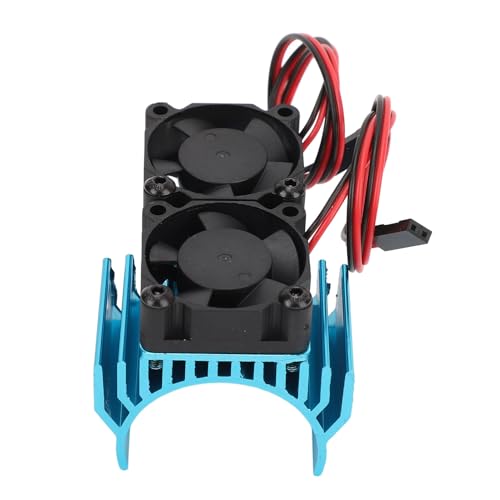 ESC Cooling Fan and Motor Cooling Fan Dual Fan Set for Slash 4x4 VXL 1/10 for Rustler 4x4 Stampede 4X4 for Hoss 4x4 for Velineon VXL?3s (Blue)