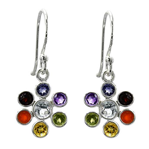 Boucles d'oreilles chakra argent 925 anti-ternissement pour retrouver l'harmonie