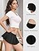 Black Mini Short Micro Pleated Sexy Rave Skirt Lingerie Skirts for Women Size XL