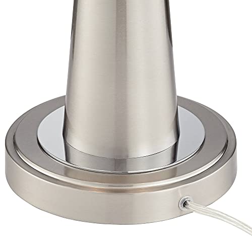 Par de lámparas de mesa USB modernas 23 pulg gris miniatura 6