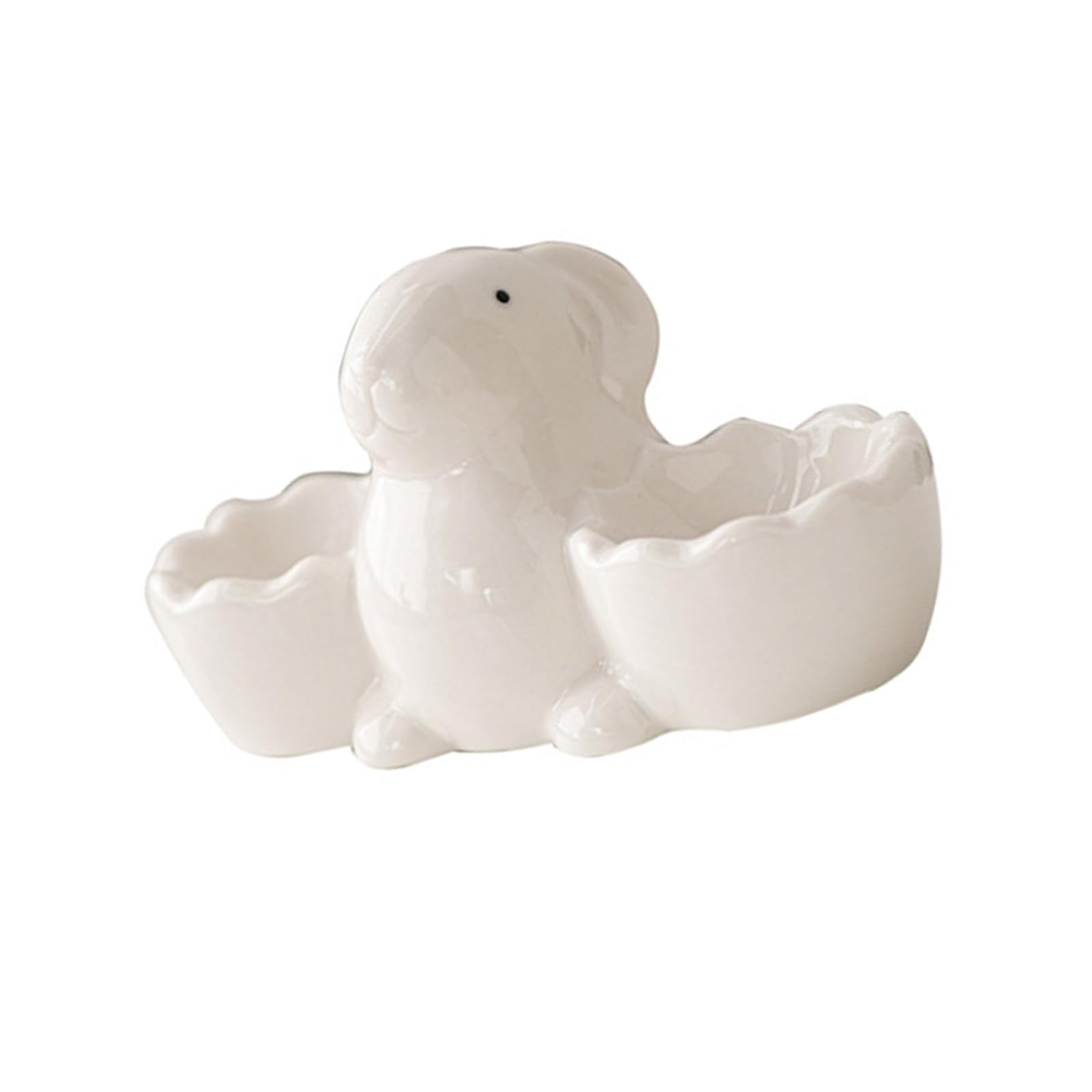 YROHGKPN Rabbits Shape Eggs Cups Ceramic Soft Boiled Holder Fun and Safe Kitchen Tableware Suitable for Breakfast Soft Boiled Holder