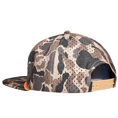 Image of EDTREK Outdoorsman Pro Trucker Breathable Mesh Performance Cap - Flat Brim Snapback Hat